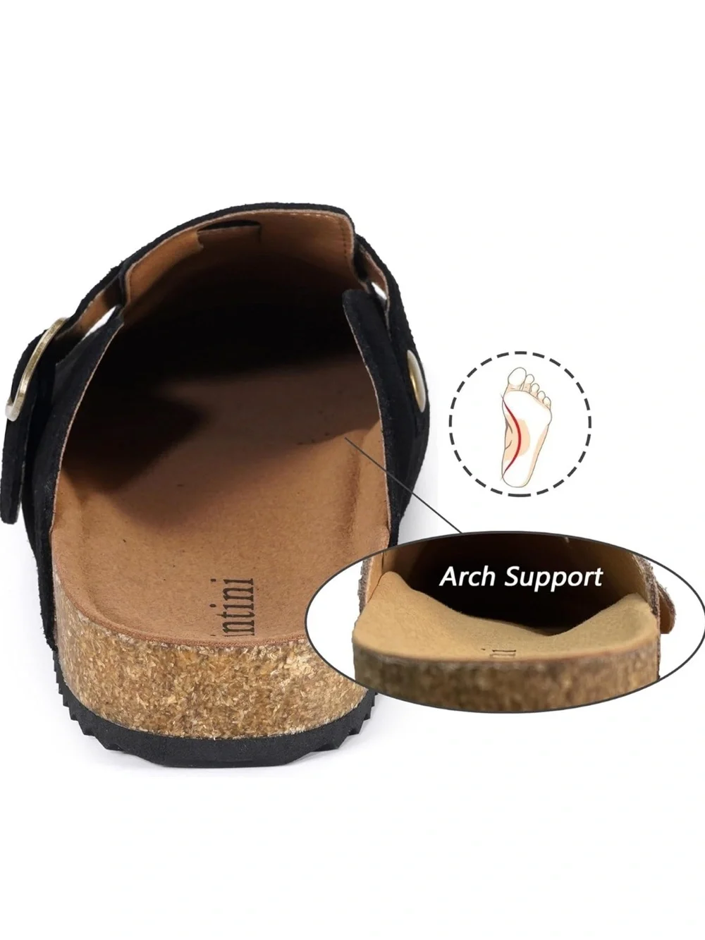 NEW Intini Genuine Suede Clogs Womens Mens Cork Footbed Sandals Potato Shoes
